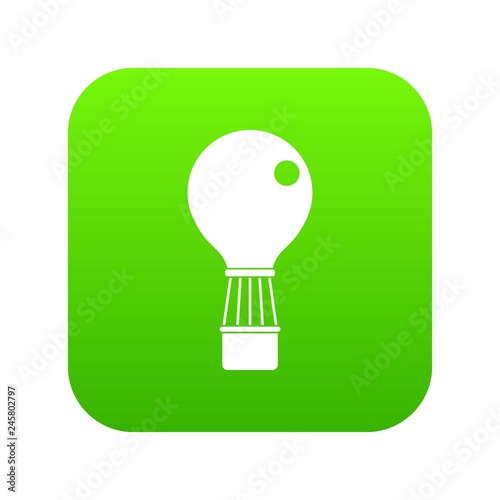 Aerostat icon digital green for any design isolated on white vector illustration