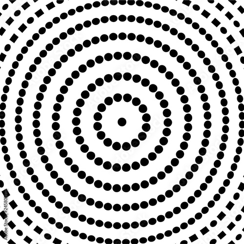 Abstract halftone pattern. Vector halftone dots background for design banners, posters, business projects, pop art texture, covers. Geometric black and white texture.