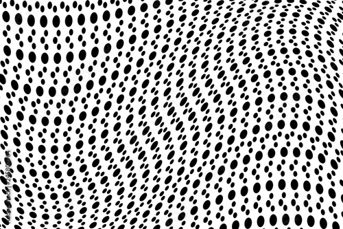 Abstract halftone pattern. Vector halftone dots background for design banners, posters, business projects, pop art texture, covers. Geometric black and white texture.