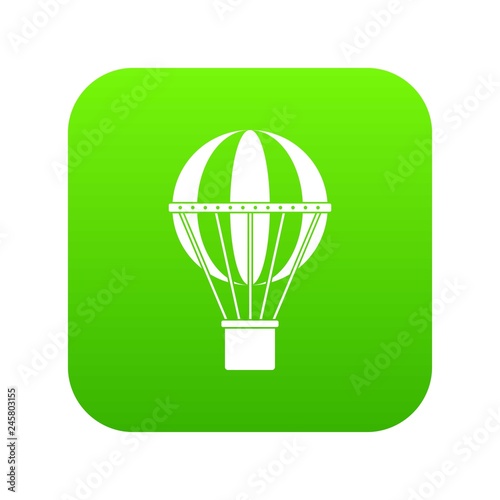 Global travel concept icon digital green for any design isolated on white vector illustration