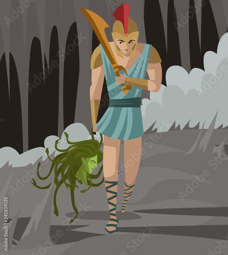 perseus with medusa head