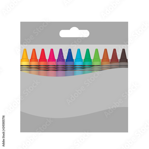 Color wax box mockup.