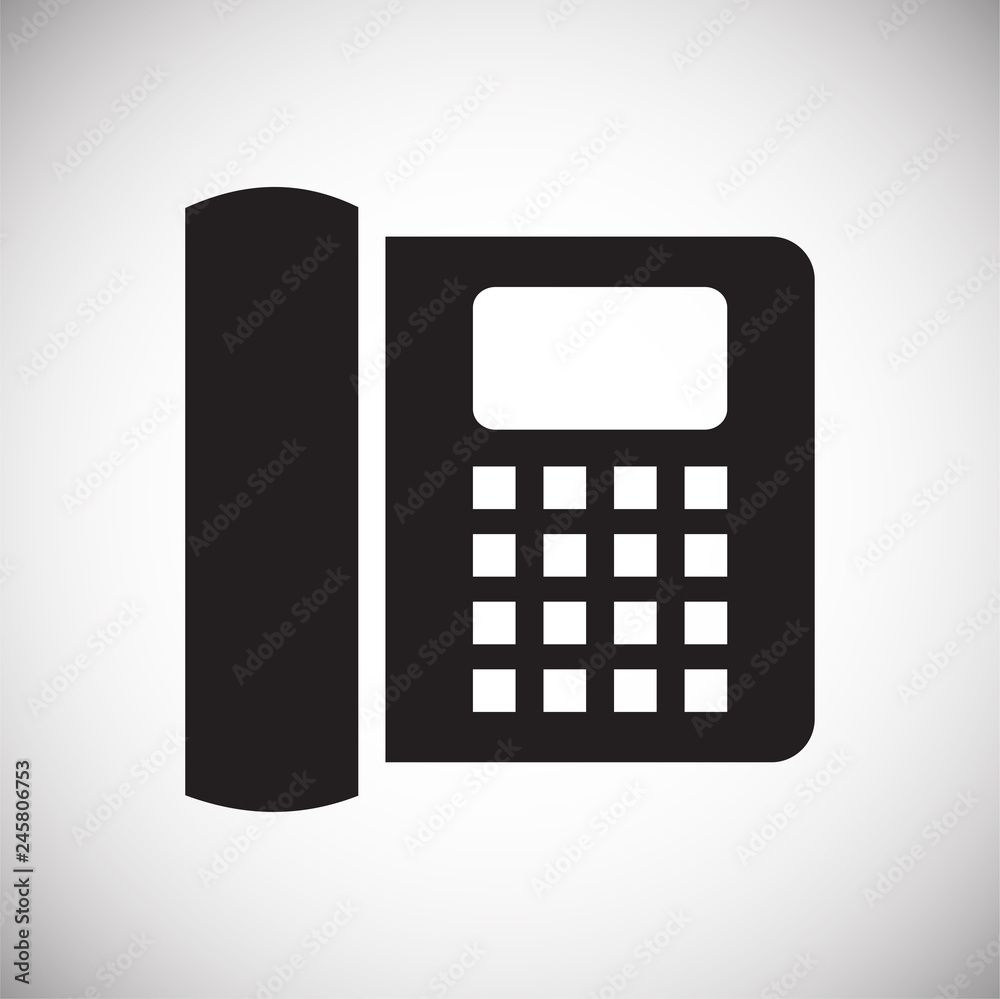 Phone icons set on white background for graphic and web design, Modern simple vector sign. Internet concept. Trendy symbol for website design web button or mobile app