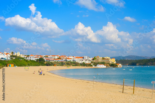 Seascape with traditional v...