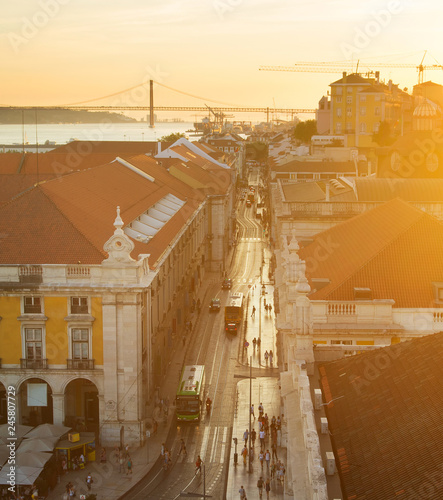 Lisbon Old Town street Port...