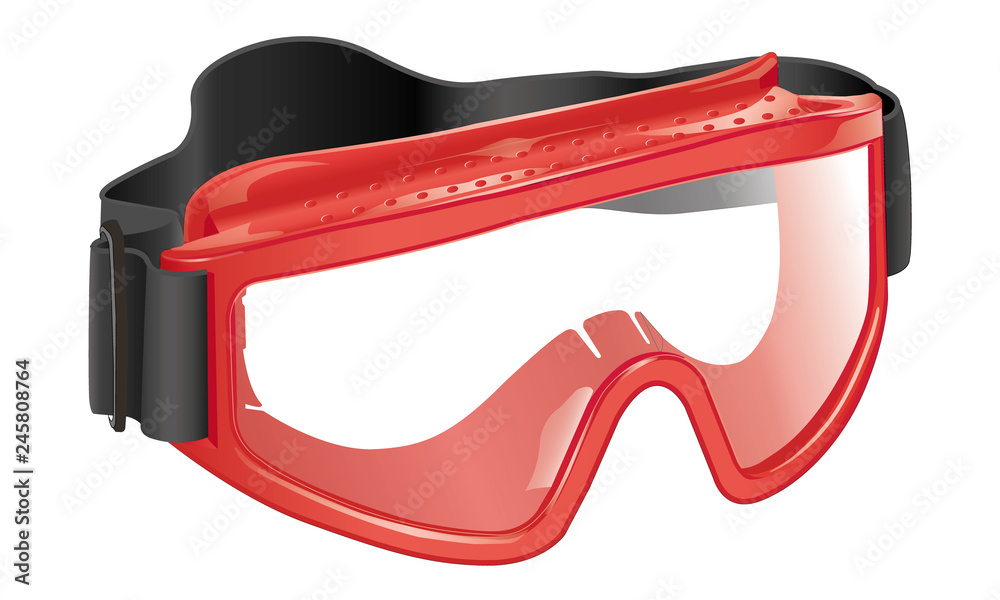 protective glasses isolated on white background protective glasses isolated on white background