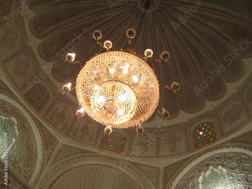 Kairouan, Tunisia - April 10, 2018: inside the mosque of barber Zaouia of Sidi Sahab photo