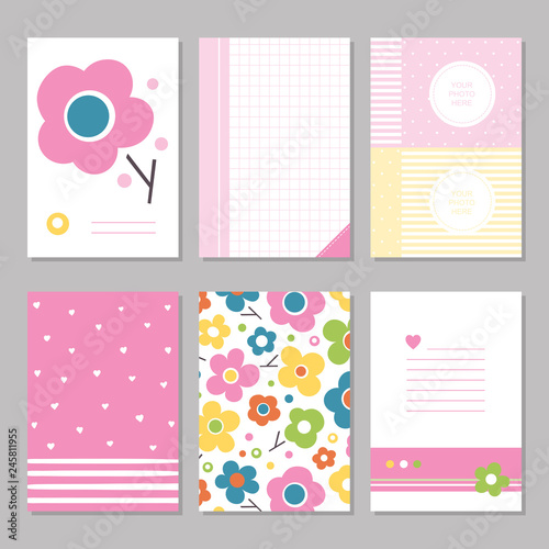 Six cute notebook covers wi...