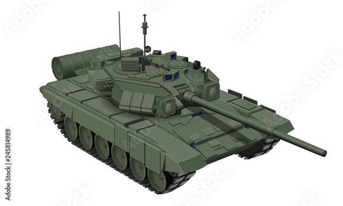 tank isolated on white background