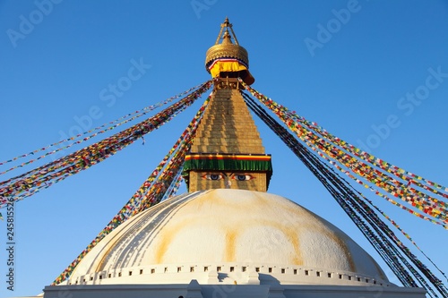Boudhanath stupa, Kathmandu city, buddhism in Nepal