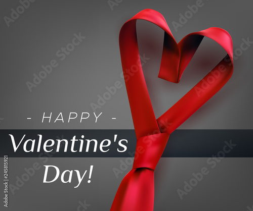 Valentine's day heart tie