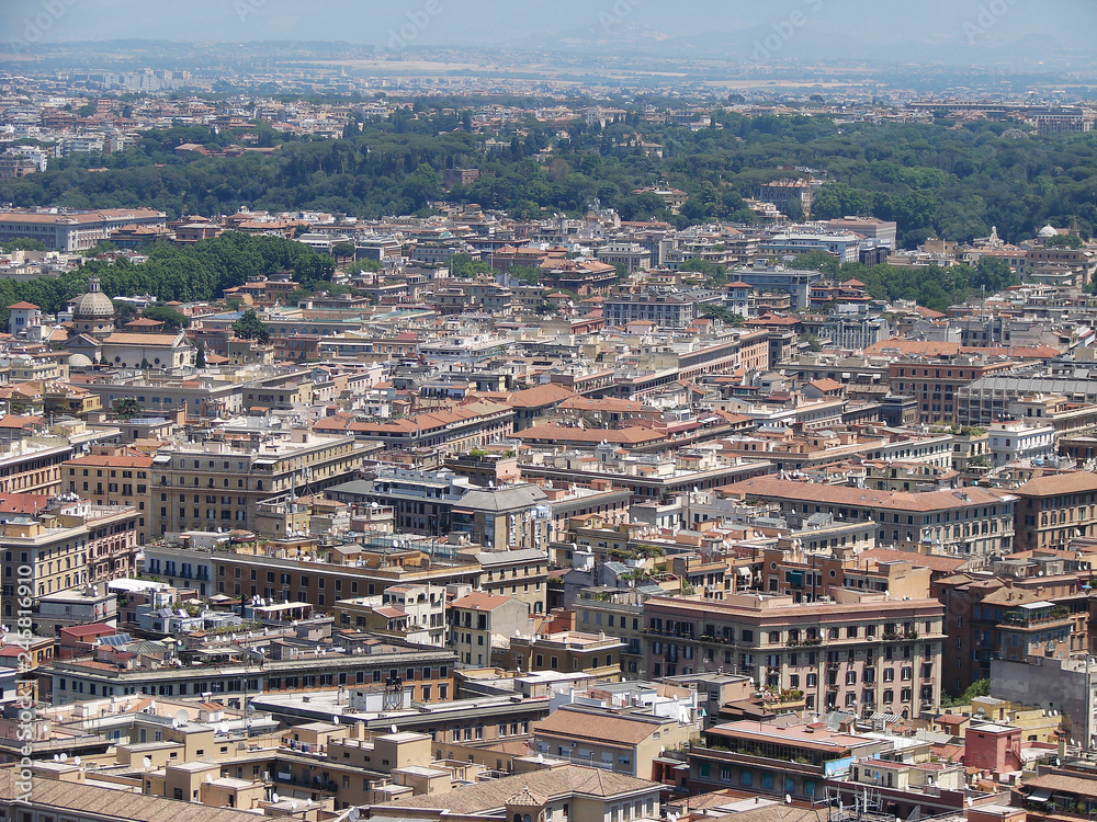 Rome, Italy look from above