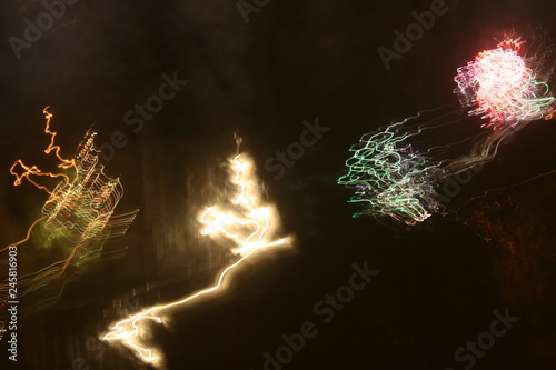 fireworks in the night sky