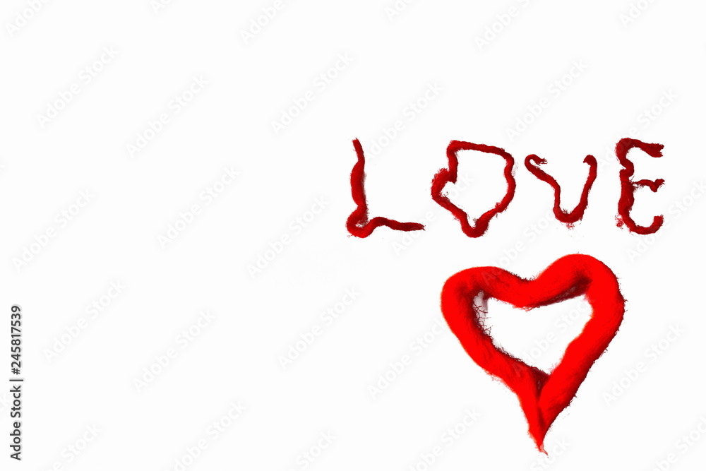 I love you background. Red on white. Valentine day background. Postcard. I love you background. Red on white. Valentine day background. Postcard.