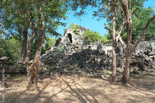Siem Reap,Cambodia-January 13, 2019: The collapsed of gallery of Beng Mealea in Siem Reap, Cambodia