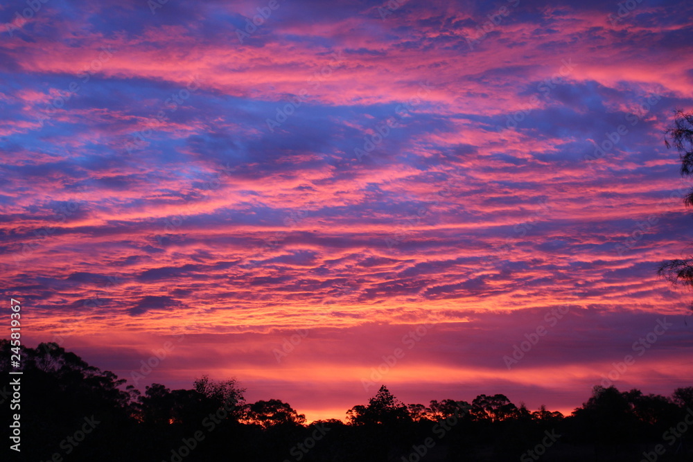 summer Australia sunset country night purple summer Australia sunset country night purple