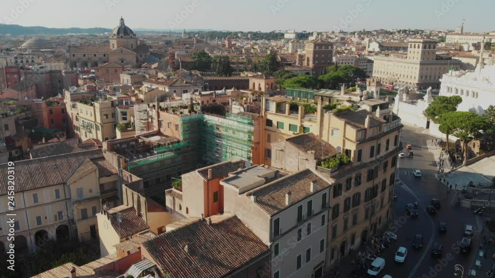 Relaxing Aerial of Downtown Rome Relaxing Aerial of Downtown Rome