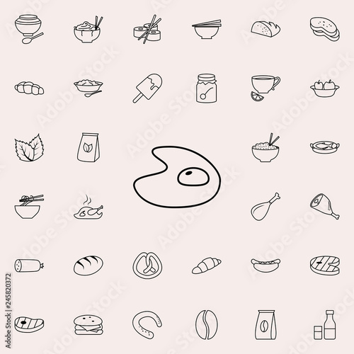 omelette icon. Food icons universal set for web and mobile