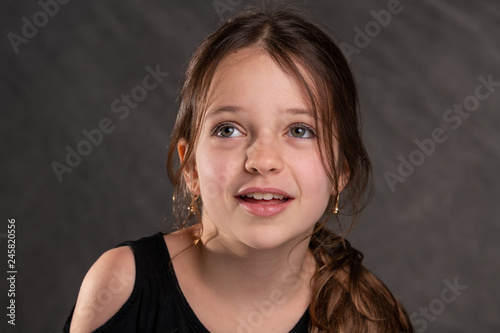 9 years old girl portrait