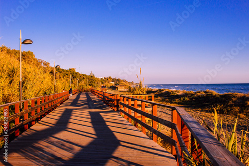 Promenade “Senda Litoral”. Beach and promenade of Marbella. Picture taken – 27 January 2019.