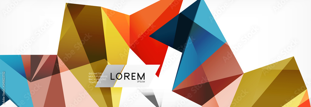 Science background. Abstract triangle pattern. Vector abstract geometric template Science background. Abstract triangle pattern. Vector abstract geometric template