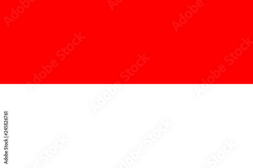 Free Download National flag of country Indonesia (red, white color) - GFXLoad