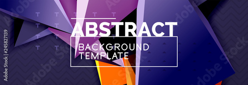 3d triangular shapes geometric background. Origami style pattern with triange shapes for decorative design. Poster design. Line design. Modern presentation template