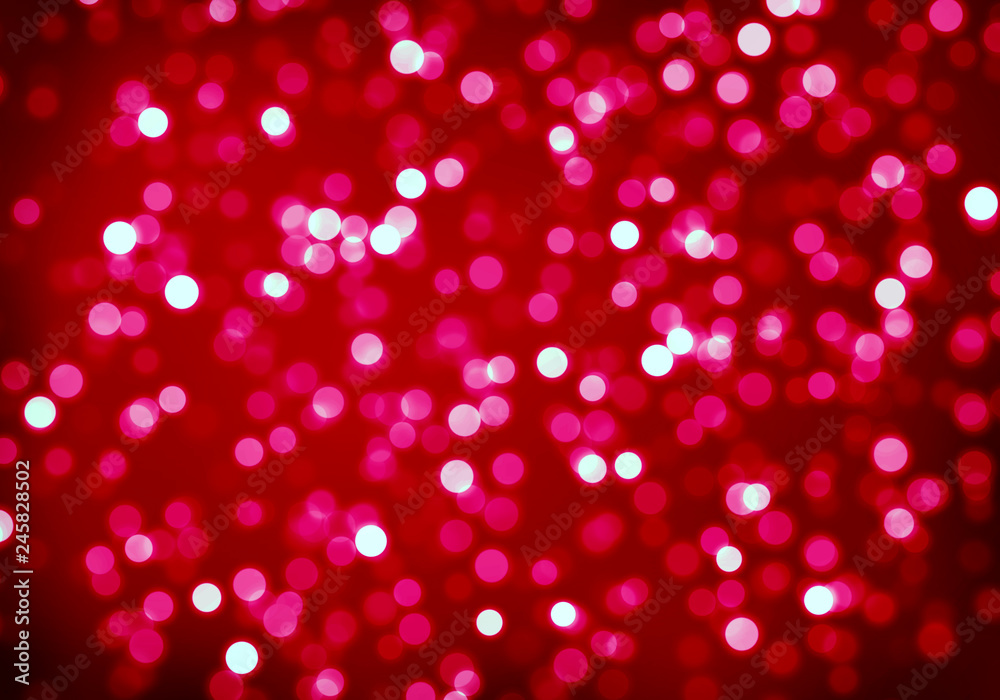 Red blurred bokeh background, festive, love, Valentine's day, romance, red and white circles, bright, beautiful, glitter, glow Red blurred bokeh background, festive, love, Valentine's day, romance, red and white circles, bright, beautiful, glitter, glow