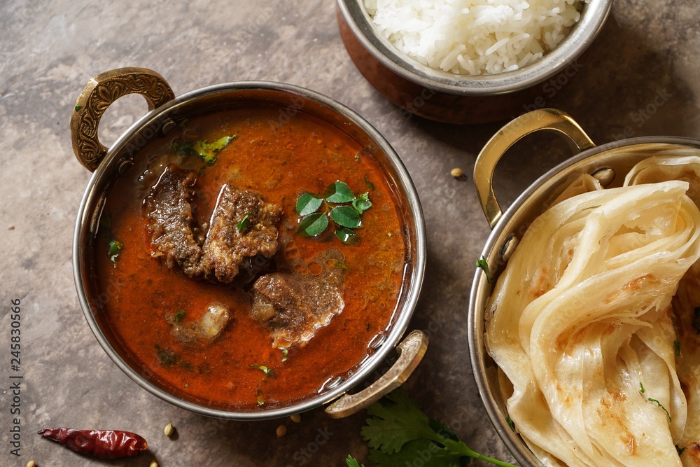Mutton Curry And Roti