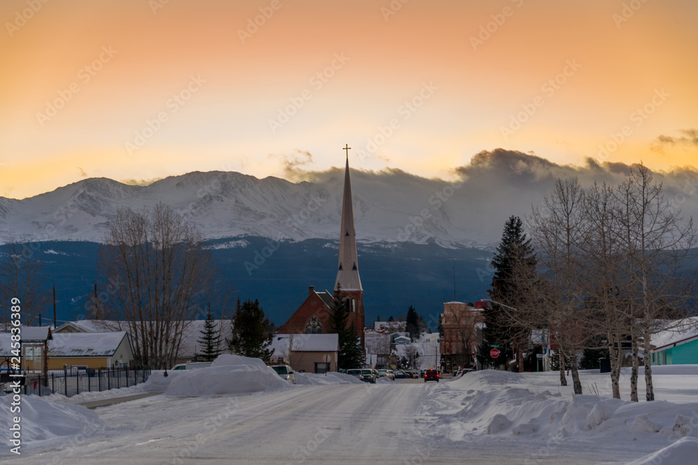 sun and church 