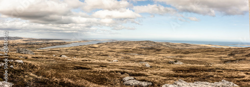 View of Stanley Falkland islands fro Mount Tumbledown