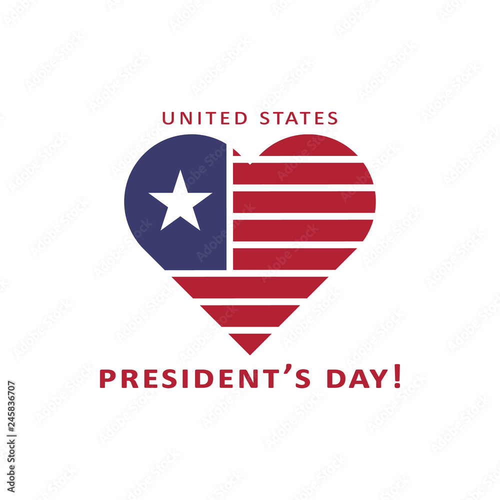 United States President's day 2 colored icon. Simple blue and red element illustration. United States President's day concept symbol design from USA election set