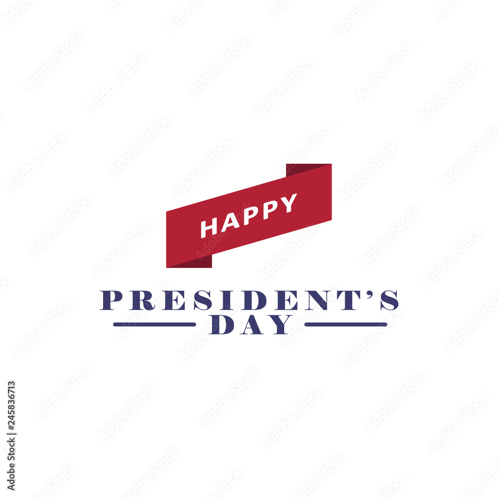 Happy President's day 2 colored icon. Simple blue and red element illustration. Happy President's day concept symbol design from USA election set