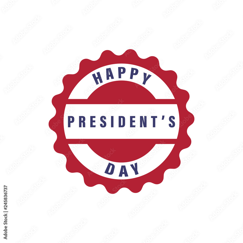 Happy President's day 2 colored icon. Simple blue and red element illustration. Happy President's day concept symbol design from USA election set Happy President's day 2 colored icon. Simple blue and red element illustration. Happy President's day concept symbol design from USA election set