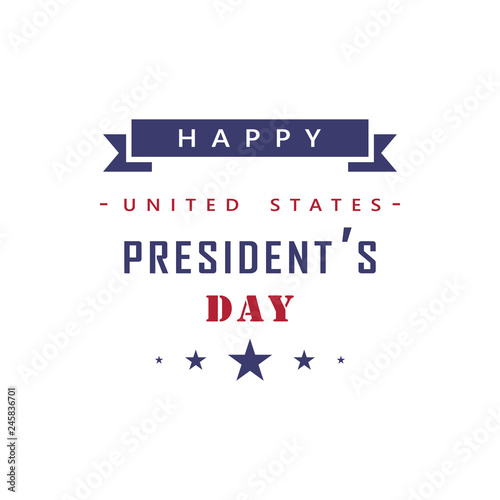 Happy United States President's day 2 colored icon. Simple blue and red element illustration. Happy United States President's day concept symbol design from USA election set