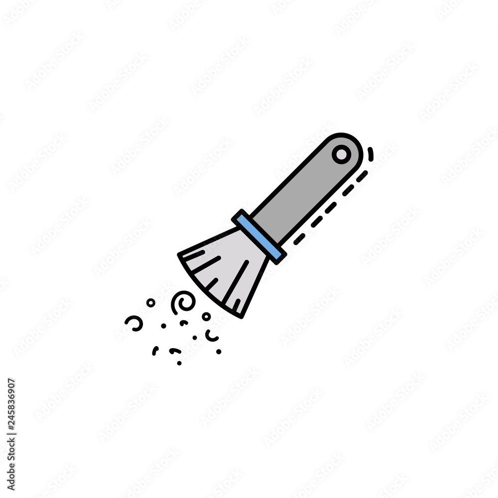 archelogy, clean, dust, brush icon. Element of history color icon for mobile concept and web apps. Color archelogy, clean, dust, brush icon can be used for web and mobile archelogy, clean, dust, brush icon. Element of history color icon for mobile concept and web apps. Color archelogy, clean, dust, brush icon can be used for web and mobile