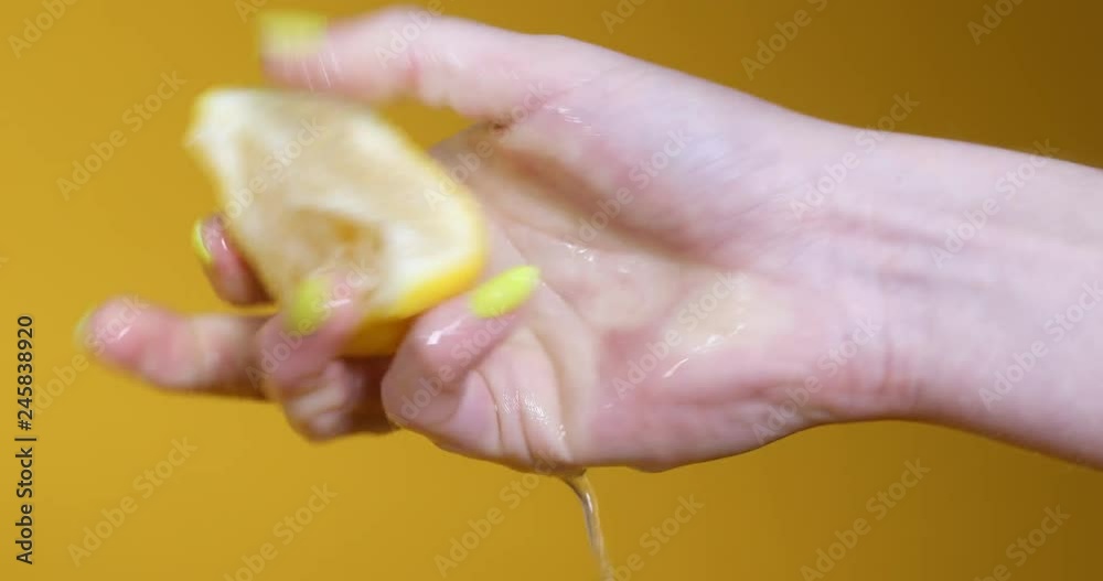 Lemon juice squeezed aggressively Lemon juice squeezed aggressively