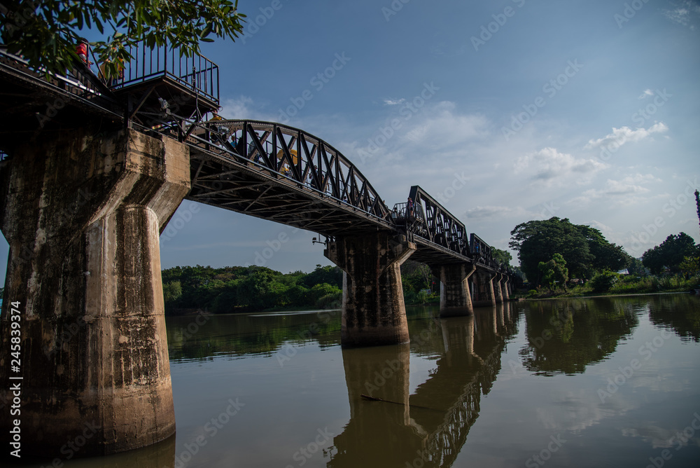 Fototapeta premium Bridge on the river Kwai