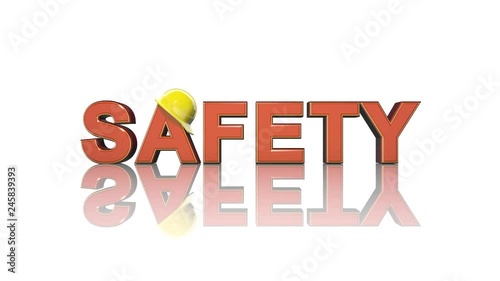 Work safety title health and safety (WHS (HSE) (OSH) welfare in the workplace photo