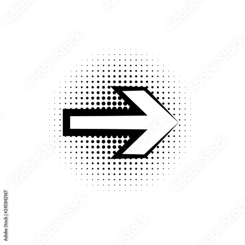 pop art, speech bubble, arrow icon. Element of speech bubble ic pop art style icon. Signs and symbols collection icon for websites, web design, mobile app