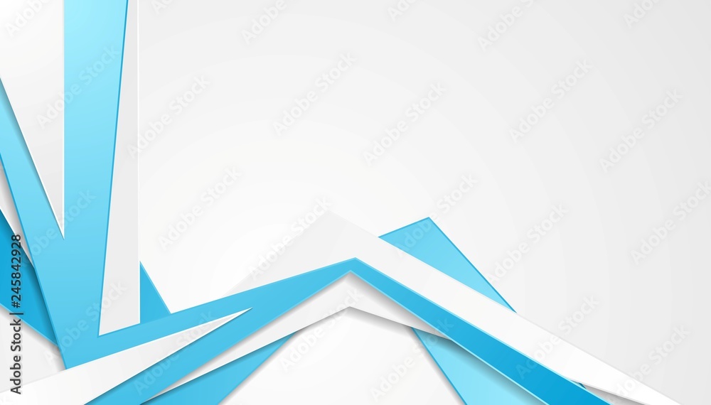 Blue grey curved stripes abstract background