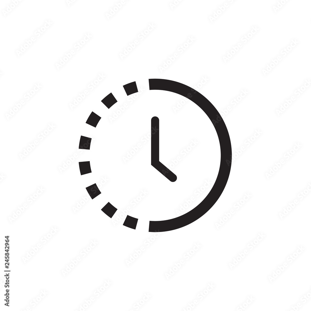 Clock icon Vector illustration, EPS10. Clock icon Vector illustration, EPS10.