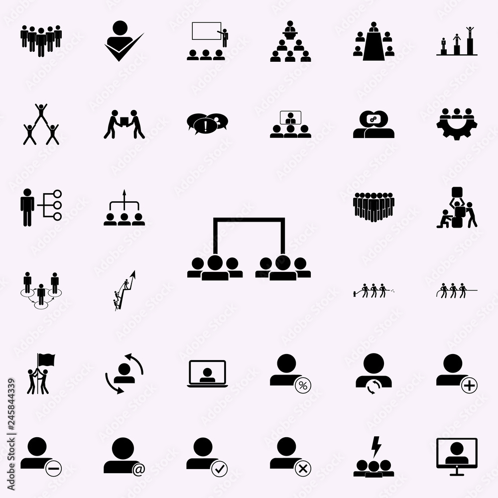 division of employees into teams icon. Teamwork icons universal set for web and mobile division of employees into teams icon. Teamwork icons universal set for web and mobile