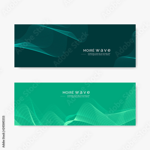 Moiré pattern background set