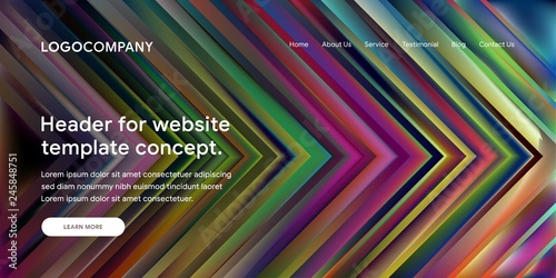 Modern Abstract Style of Website Landing Page Background