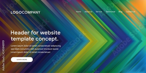 Modern Abstract Style of Website Landing Page Background