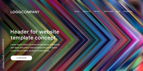 Modern Abstract Style of Website Landing Page Background