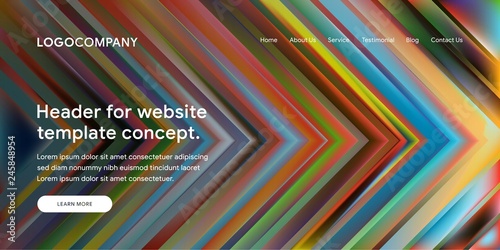 Modern Abstract Style of Website Landing Page Background