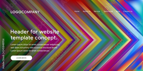 Modern Abstract Style of Website Landing Page Background