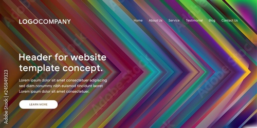 Modern Abstract Style of Website Landing Page Background